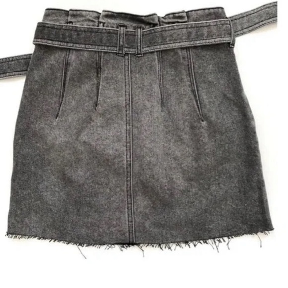 NWT FREE PEOPLE EAST OF EDEN MINI DENIM SKIRT washed black size 26 - Picture 7 of 9